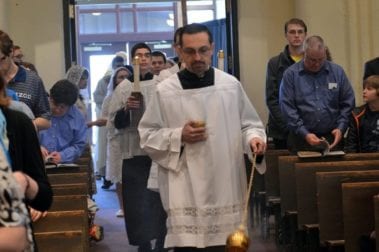 mass procession in christ the king chapel